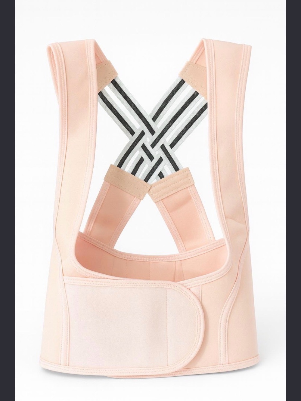 Adjustable Posture Support Vest - Blush Pink